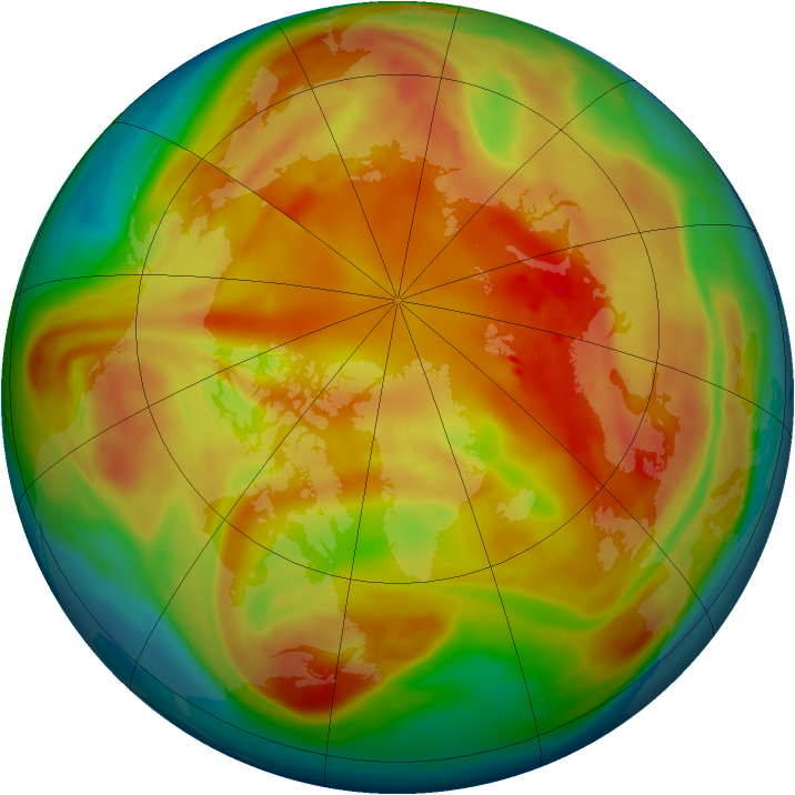 Arctic ozone map for 04 March 2006